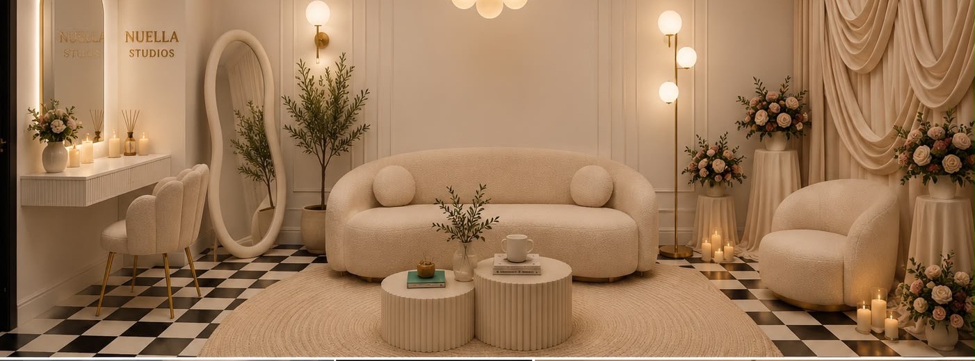 The warm, elegant interior of Nuella Studios in Liverpool